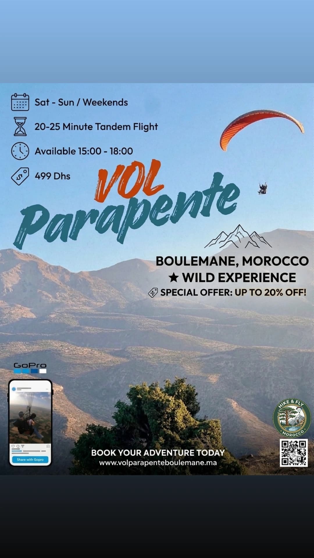 Parapente Boulemane