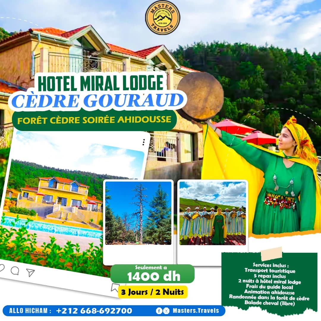 Voyage moyen Atlas azrou ifran